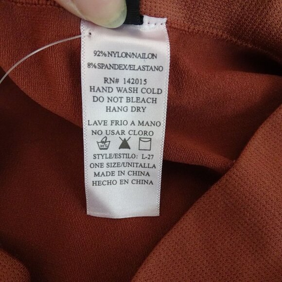 New Mix Tights Women One Size Rust Brown Nylon Spandex NEW - Picture 5 of 8